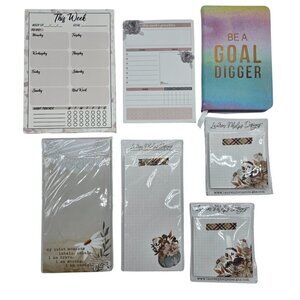 Stationary Bundle, 7 pieces - Notepads, Sticky Notes, Note Book
